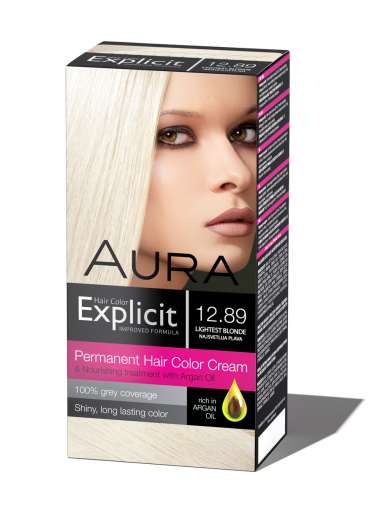 EXPLICIT BOJA ZA KOSU NEW 12.89 Lightest blonde / Najsvetlije plava 