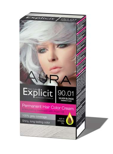 EXPLICIT BOJA ZA KOSU NEW 90.01 Silver Blonde / Srebrno plava 
