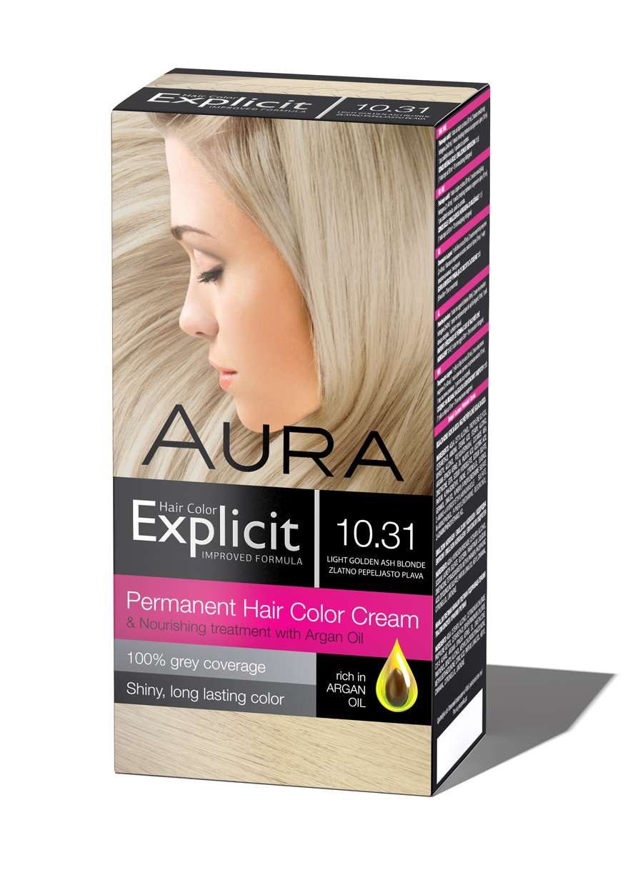 EXPLICIT BOJA ZA KOSU NEW 10.31 Light golden ash blonde / zlatno pepeljasto plava